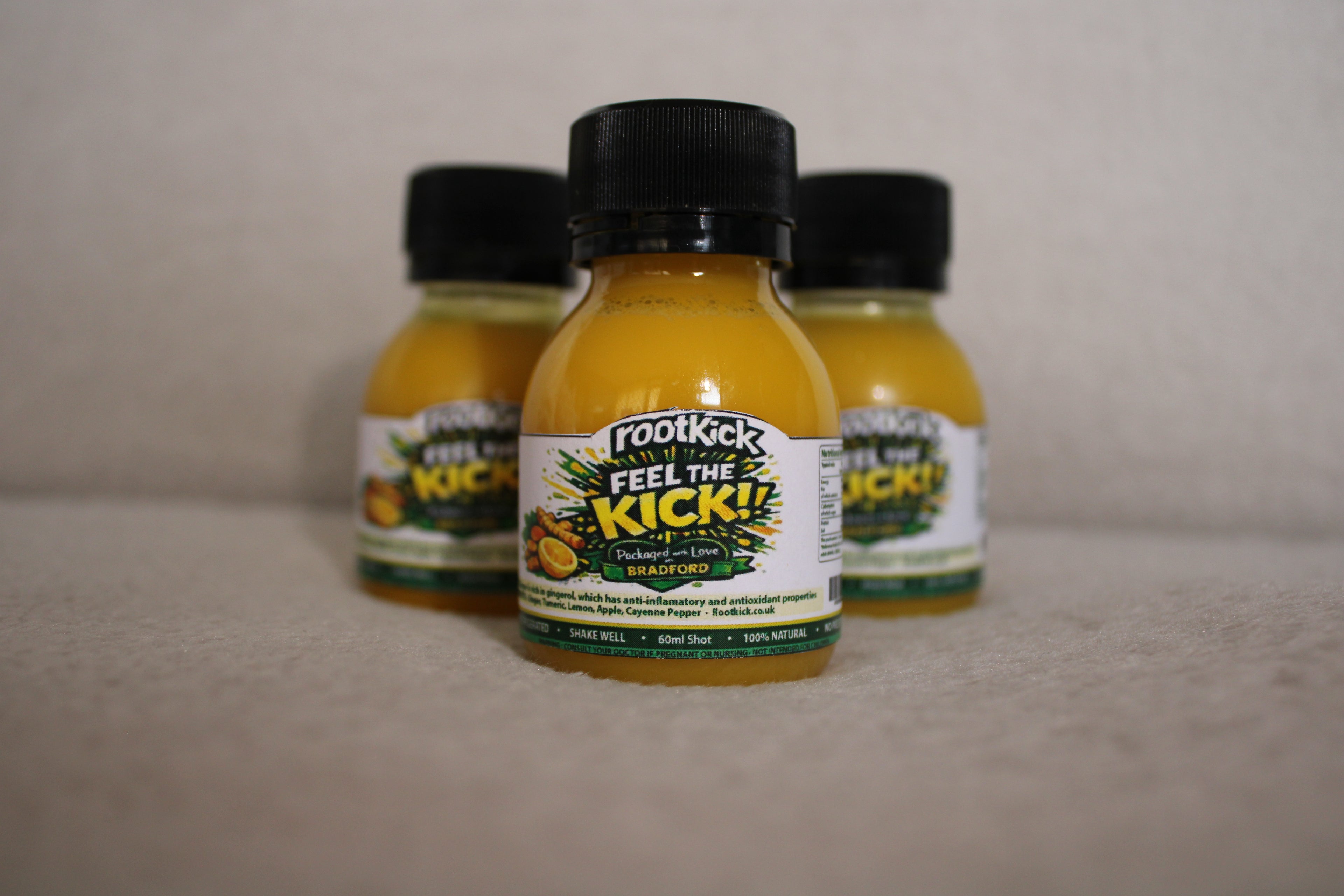 Rootkick Ginger & Turmeric Shots - 28 Pack